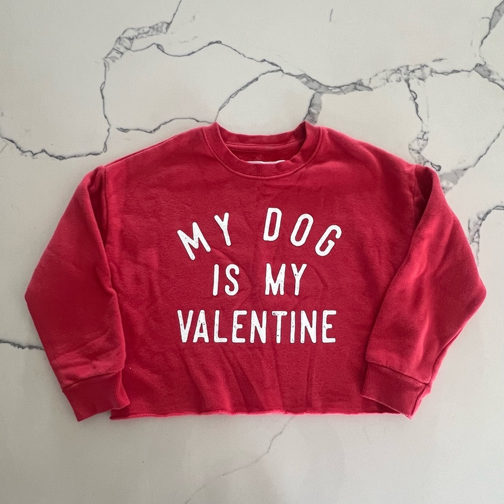 Girls size S red target sweatshirt